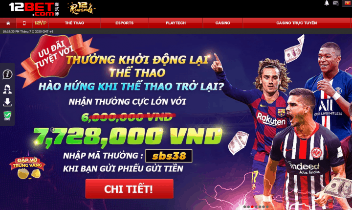 12bet - Link vao 12bet88 moi nhat nam 2020